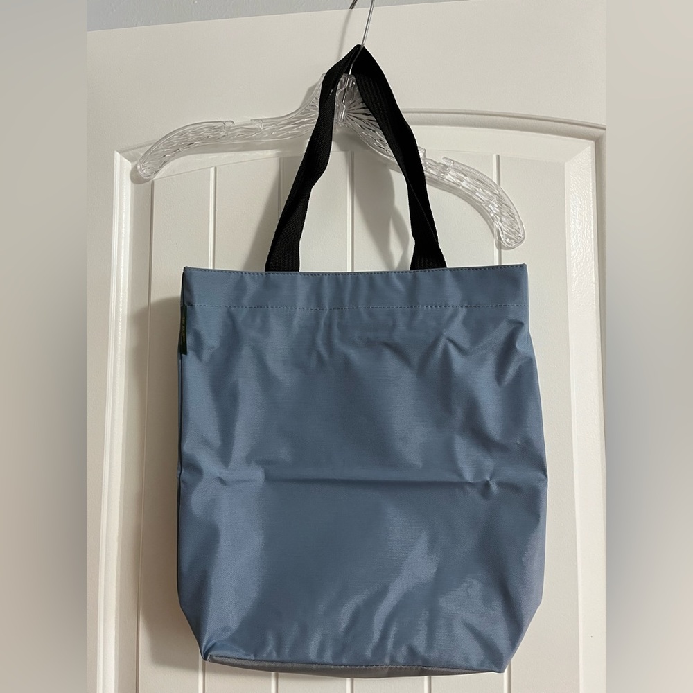 Herve Chapelier shoulder bag tote magazine blue gray nylon